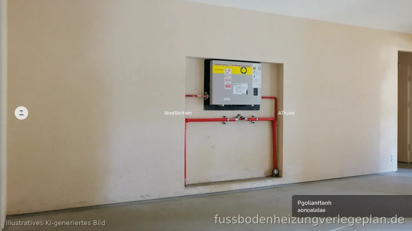Heizkreisverteiler an der Wand – Positionierung für den Verlegeplan